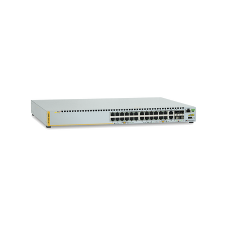 Switch de Acceso PoE+ Stackeable Capa 3, 24 Puertos 10/100Mbps + 2 SFP/RJ45 Combo + 2 Puertos Stacking, 370W
