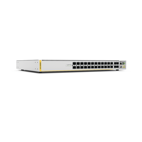 Switch stackeable capa 3, 24 puertos SFP gigabit + 4 puertos SFP+ 10 g, fuente redundante