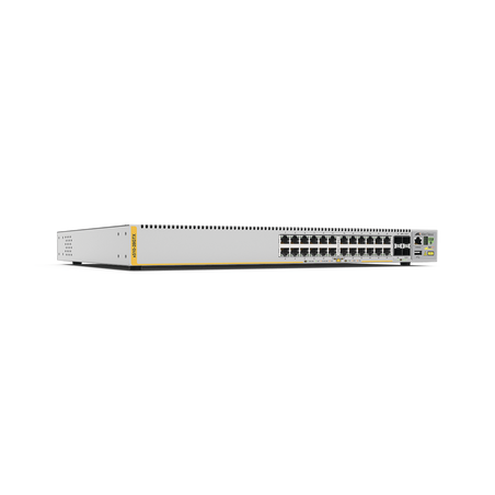 Switch Stackeable Capa 3, 24 puertos 10/100/1000Mbps + 4 puertos SFP+ 10G, fuente redundante