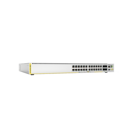 Switch Capa 3, 24 puertos 10/100/1000Mbps + 4 puertos SFP 1G (actualizable a SFP+ 10GB), fuente de alimentación simple
