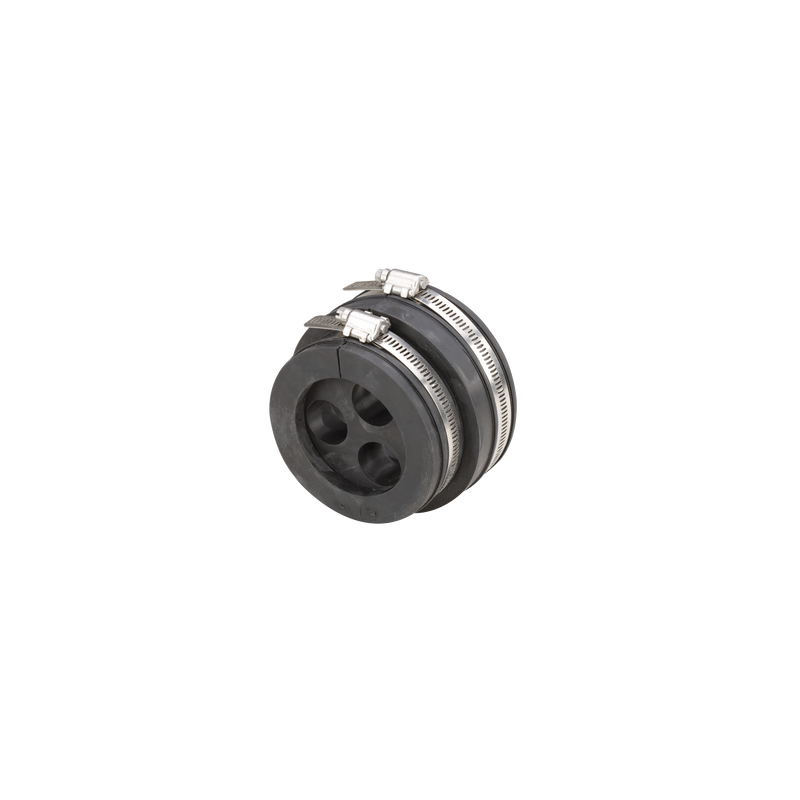 Bota pasamuro de 5". Incluye 3 orificios para cable de 7/8"