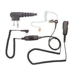 MICRÓFONO AUDÍFONO DE 2 CABLES CON DOBLE PTT P/ Motorola EP450, DEP450