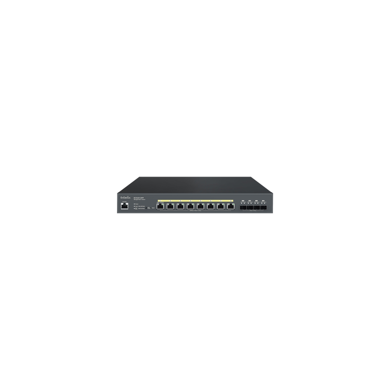 Switch PoE ++ administrable en nube capa 2 de 8 puertos PoE de 2.5 gbps, hasta 240 w, 4 puertos de  SFP