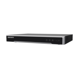 DVR 8 megapixel, 8 canales 4k TurboHD + 8 canales IP, 1 bahía de disco duro, 4 canales de audio, audio por coaxitron, 8 entradas