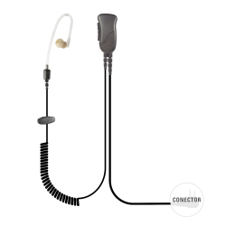 Micrófono de solapa con tubo acústico para Motorola EX500, EX600, PRO5