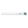 Antena Yagi de 1710-2170 MHz, 15 dBi de Ganancia con conector N hembra.