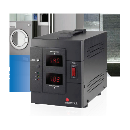 Regulador de voltaje SmartBitt 3000va, 2000w 1 contacto para línea bla