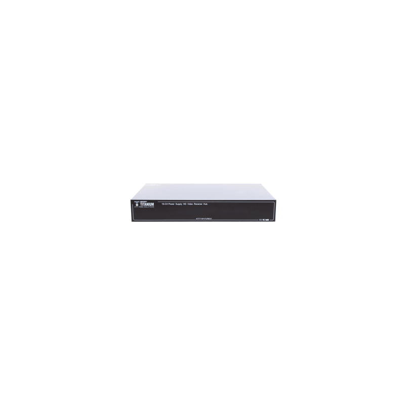 Transceptor activo de 16 canales, video+poder en un solo cable UTP, 150 metros en 4k, 200 metros en 5 MP