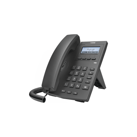 Teléfono IP empresarial para 2 líneas sip con pantalla LCD 128 x 48 px