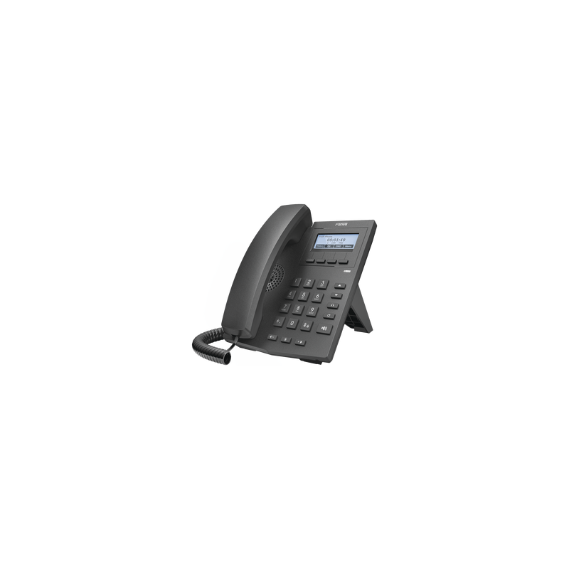 Teléfono IP empresarial para 2 líneas sip con pantalla LCD 128 x 48 px y conferencia de 3 vías, Poe