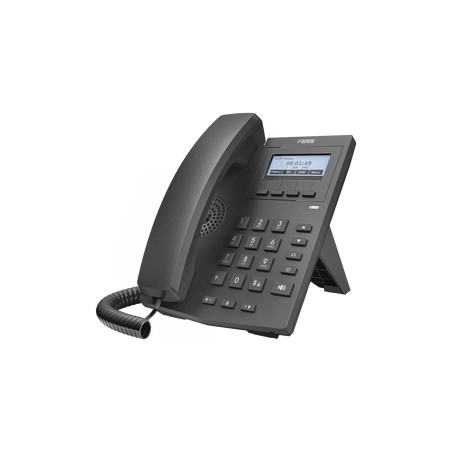 Teléfono IP empresarial para 2 líneas sip con pantalla LCD 128 x 48 px y conferencia de 3 vías, Poe