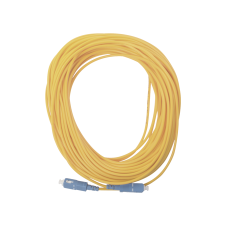 Jumper de fibra óptica simplex, monomodo, con conectores sc/upc-sc/upc, de 20 metros