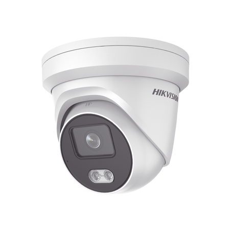 Turret IP 8 megapixel, imagen a color 24/7, lente 2.8 mm, luz blanca 3