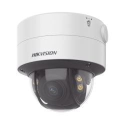 Domo IP 4 megapixel, imagen a color 24/7, lente 3.6 - 9 mm, luz blanca