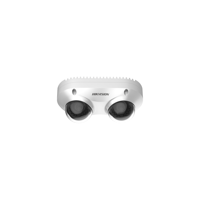 PanoVu Series, Lente Dual de 5 Megapixel, 2 Lentes Fijos de 2.8 mm, Recomendado para Pasillos o Esquinas, IP67, IK10, PoE, WDR 1