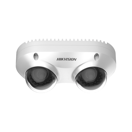 PanoVu Series, Lente Dual de 5 Megapixel, 2 Lentes Fijos de 2.8 mm, Recomendado para Pasillos o Esquinas, IP67, IK10, PoE, WDR 1