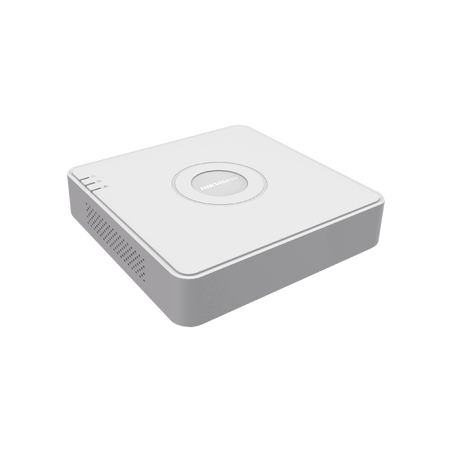 DVR 2 megapixel (1080p) lite, 4 canales TurboHD + 1 canal IP, 1 bahía de disco duro, h.264+, 1 canal de audio, audio por coaxitr