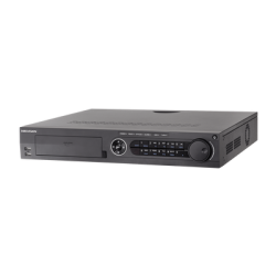 DVR 5 megapixel, 16 canales TurboHD + 2 canales IP, 4 bahías de disco duro, 4 canales de audio, video análisis, 16 entradas de a