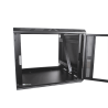 Gabinete para Montaje en Pared Cuerpo Fijo con Rack 19" de 9 Unidades.