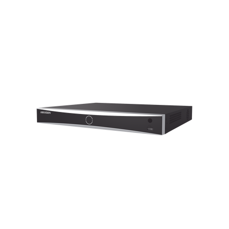 NVR 12 Megapixel (4K), 8 canales IP, 8 Puertos PoE+, AcuSense (Evita Falsas Alarmas), Reconocimiento Facial, 2 Bahías de Disco D