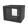 Gabinete para Montaje en Pared Cuerpo Fijo con Rack 19" de 9 Unidades.