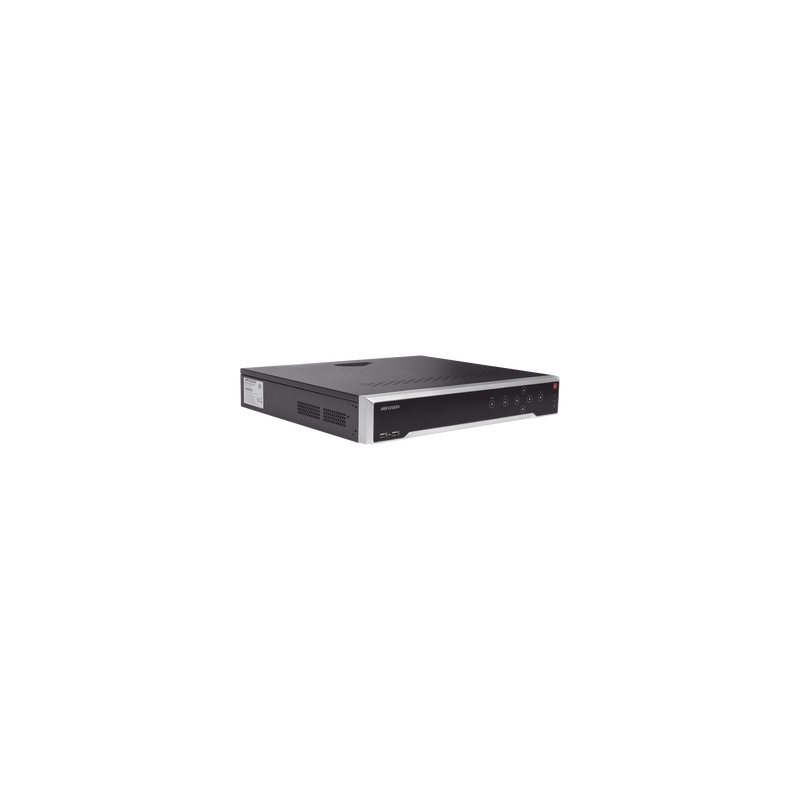 NVR de 32 canales 4K, H.265+ H.265, Soporta POS (Punto de Venta), SWITCH POE 300 METROS, ONVIF, Hik-Connect P2P, 4HDD@6TB