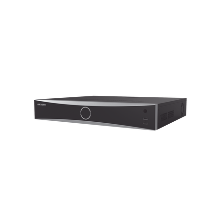 NVR 12 Megapixel (4K), 32 canales IP, 16 Puertos PoE+, Reconocimiento Facial, AcuSense (Evita Falsas Alarmas), 4 Bahías de Disco