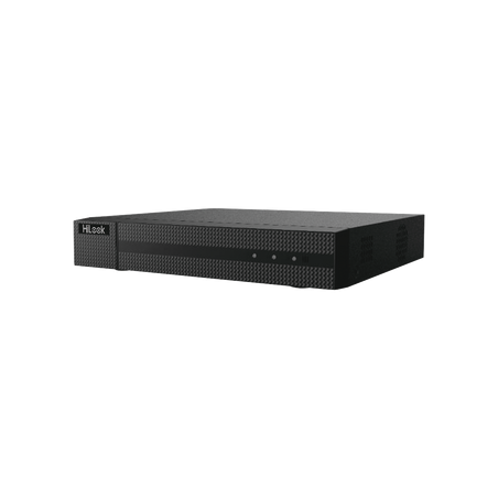 DVR 4 Canales TurboHD + 2 Canales IP, 5 Megapixel Reales y 3K Reales, Audio por Coaxitron, 1 Bahía de Disco Duro, H.265+, Salida