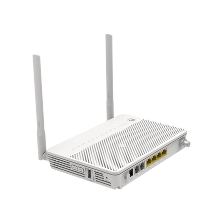ONT GPON WiFi 2.4GHz 4 puertos GE + 1 puerto CATV + 2 POTS