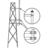 Kit para Montaje Lateral en Torre, Antenas VHF Serie HD Hustler