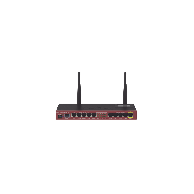 Router Board, 5 Puertos Gigabit, 5 Puertos Fast, 1 Puerto SFP, Wi-Fi 2.4 GHz 1 Watt