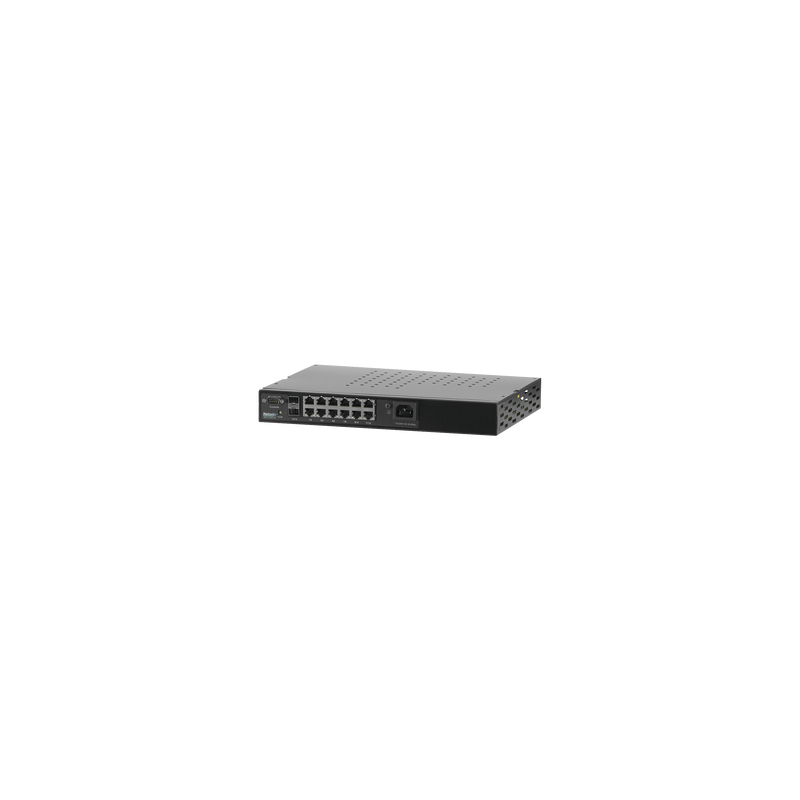 Switch WISP PoE Administrable de 12 puertos Gigabit + 2 SFP, 400W, entrada de 110/120VCA