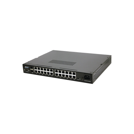 Switch WISP PoE Administrable de 24 puertos Gigabit + 2 SFP, 250W, entrada de 110/220 VCA