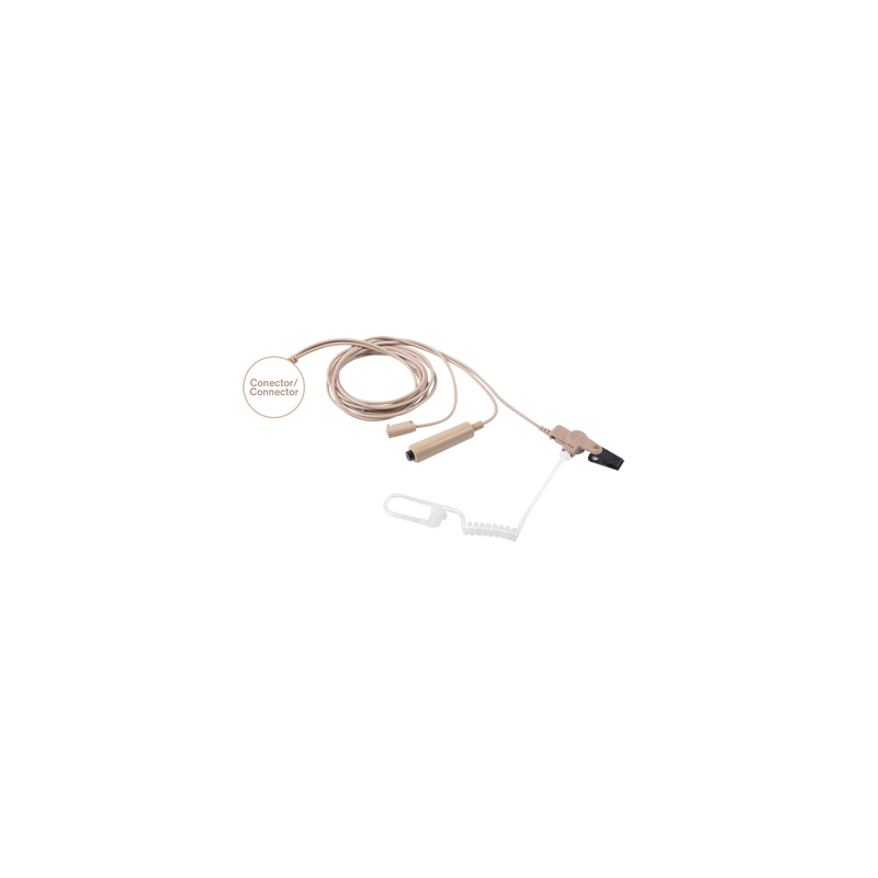 Kit de Micrófono-Audífono profesional de 3 cables Motorola EP350/450/450S, MAGONE, MOTOTRBO: DEP450, XPR3000, CP200D. Hytera T