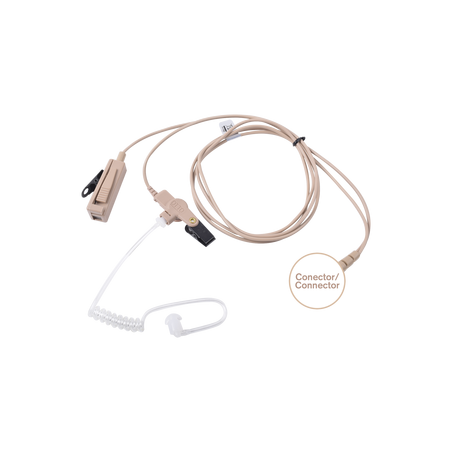 Kit de Micrófono-Audífono profesional de 2 cables para Motorola PRO515