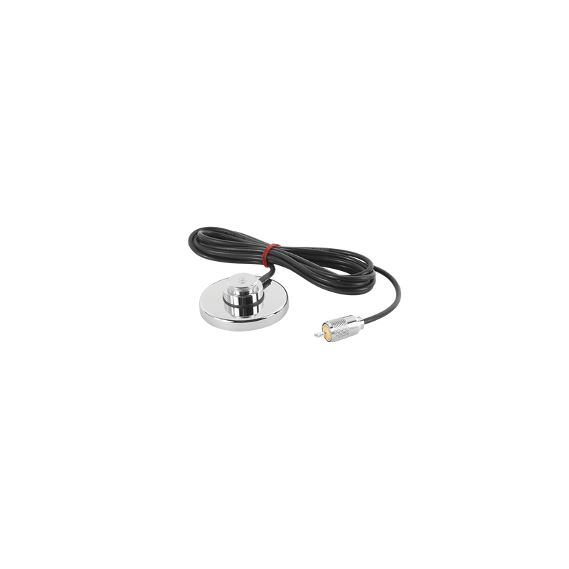 Montaje Magnético para Antenas de 3/4" (NMO), 3.5 m de Cable RG58U y Conector UHF (PL259) Macho.