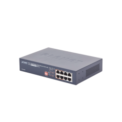 Switch no administrable PoE de 8 puertos 10/100/1000 Mbps con 4 puertos PoE 802.3af