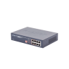 Switch no administrable PoE de 8 puertos 10/100/1000 Mbps con 4 puertos PoE 802.3af