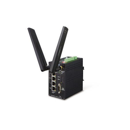 Router industrial 4g LTE, 2 sim card, 1 puerto WAN, 3 puertos LAN