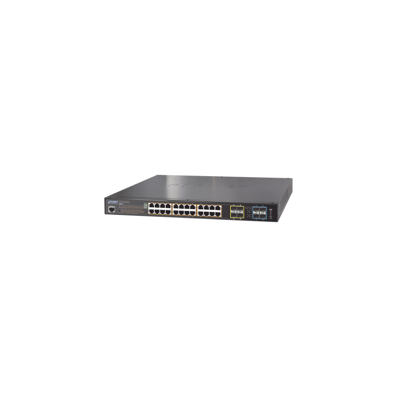 Switch administrable L2+ Stack de 24 puertos PoE+ 802.3at + 2 Puertos 10G SFP /440W Switch administrable L2+ Stack de 24 puertos PoE+ 802.3at + 2 Puertos 10G SFP /440W