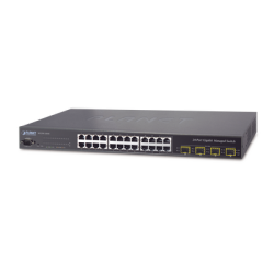 Switch Administrable L2+ de 24 puertos 10/100/1000T con 4 puertos combo TP/SFP Gigabit