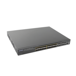 Switch Administrable Core Capa 3 de 24 Puertos 100/1000X SFP con 12 Puertos 10/100/1000 Mbps Compartidos + 4 Puertos 10G
