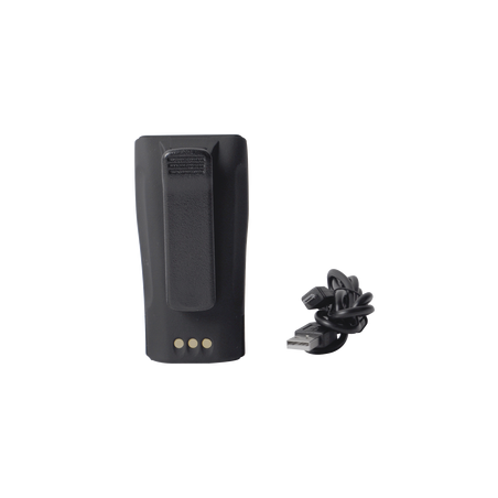Batería con cargador USB integrado de Li-Ion 2600MAH con clip para radios Motorola EP450/DEP450/CP200/PR400