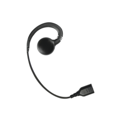 Auricular giratorio con gancho en forma de g" con cable de fibra tren