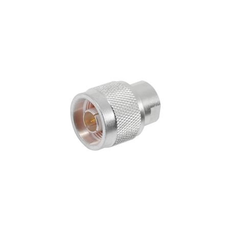 Adaptador UNIDAPT Hembra a N Macho. Plata-Oro-Teflón.