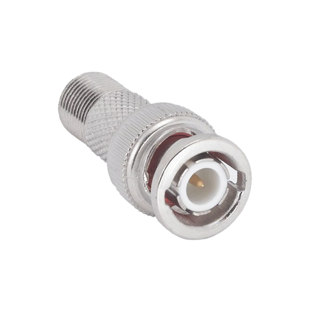 Adaptador de conector BNC macho a F hembra (75 Ohm)