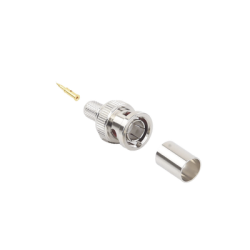 Conector BNC Macho de Anillo Plegable para cable Belden 8281 tipo RG-59/U