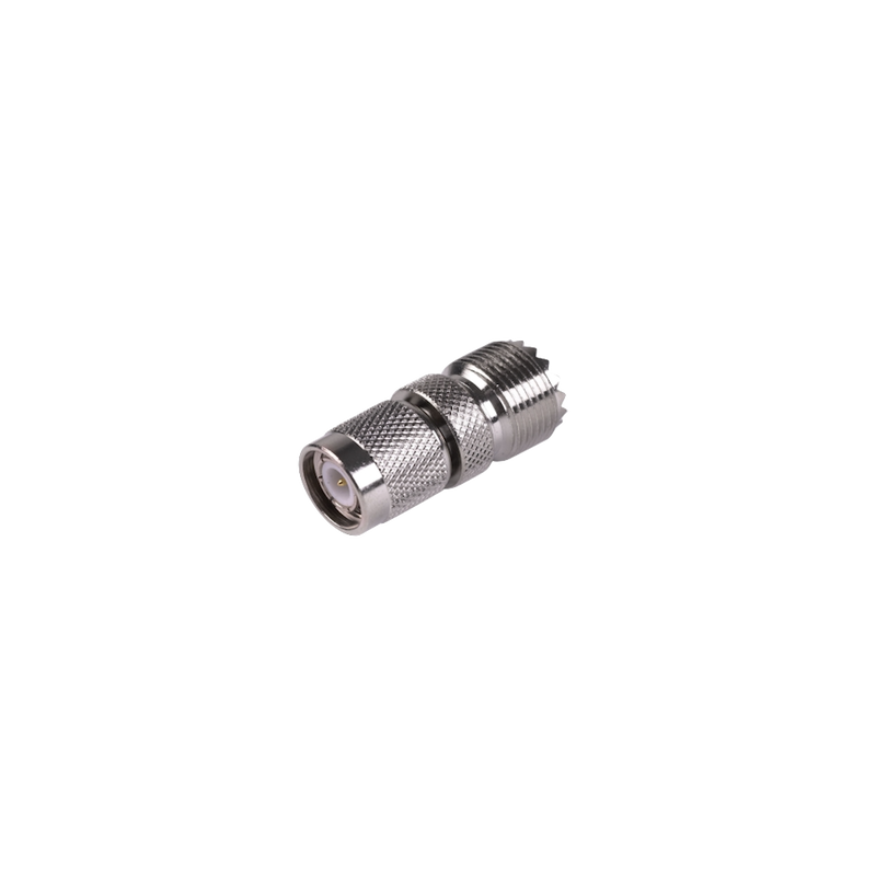 Adaptador de conector TNC Macho a conector UHF Hembra (SO-239).