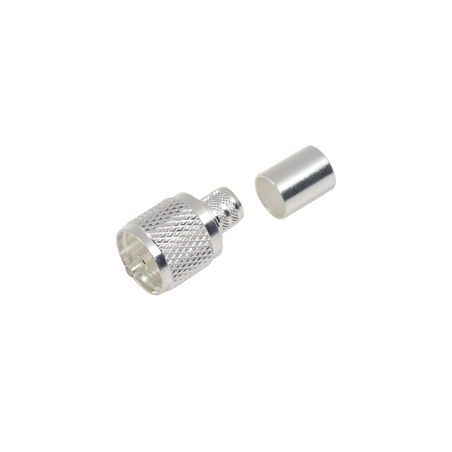 Conector UHF Macho (PL-259) para cables RG-8/U (BELDEN 8237), RG213/U (8267), RG214 (8268).