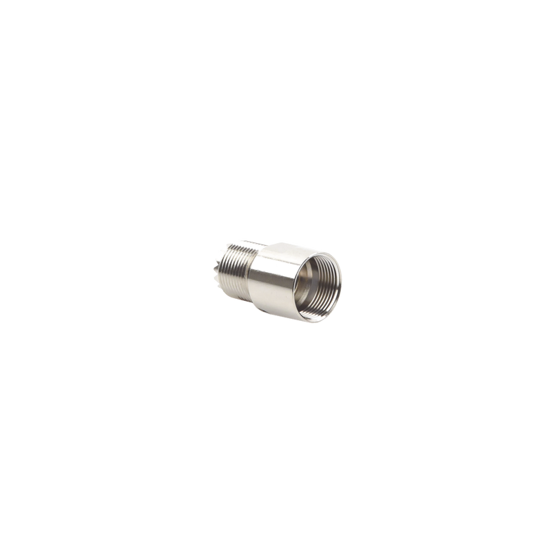 Conector UHF Hembra (SO-239) para cables RG-8/U (BELDEN 8237), RG213/U (8267), RG214 (8268).